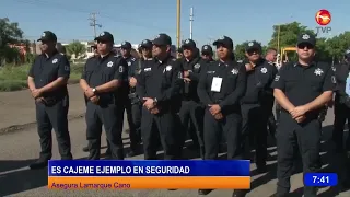 JAVIER LAMARQUE USES CAJEME AS A SHINING EXAMPLE OF PUBLIC SAFETY