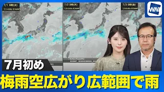 [Weekly Weather Forecast] Rainy start to July with widespread wet conditions expected