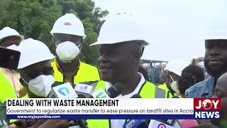 Government to regularize waste transfer to ease pressure on landfill sites in Accra.