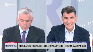 Κ. Καραγκούνης: Μόνιμα τα νέα μέτρα στήριξης – Πάνω από 950 ευρώ ο κατώτατος μισθός το 2027