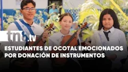 Comunidad educativa de Ocotal recibe donación de instrumentos musicales de China