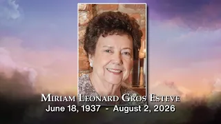 Bayou Time News 08-03-2026 Martin Remembers His Aunt Miriam Leonard Gros Esteve
