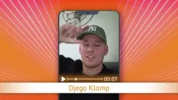 TV Oranje app videoboodschap - Djego Klomp