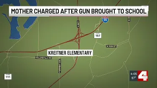 Collinsville mother charged after elementary student found with gun at school