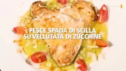 Pesce spada di Scilla su vellutata di zucchine - Che sapore ha?