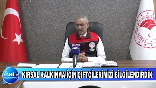 KIRSAL KALKINMA İÇİN ÇİFTÇİLERİMİZİ BİLGİLENDİRDİK