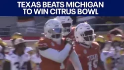 Citrus Bowl: Arch Manning helps lead Texas to win over Michigan | FOX 7 Austin