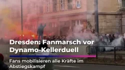 Dynamo - Fanmarsch vor Kellerduell gegen Fürth I Sachsen Fernsehen