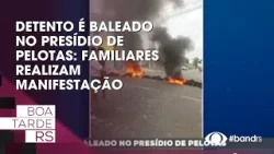 Detento é baleado no presídio de Pelotas: familiares realizam manifestação