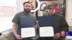 Town recognizes East Hartford barbers as ‘heroes’ after child rescue