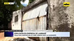 Explosión en una fábrica de vaqueros de Lambaré