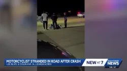 Video shows motorcyclist hit, left in road as cars drive by in Lehigh Acres