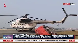 Heli Water Bombing 100 Kali Bolak-balik Padamkan Karhutla Riau #beritasatu