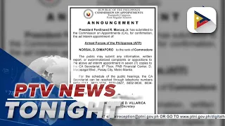 PBBM submits ad interim appointment to a position in the AFP
