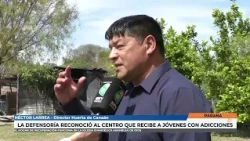 Héctor Larrea - La Defensoría reconoció al centro que recibe a jóvenes con adicciones