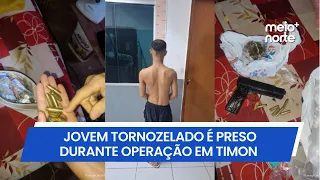Jovem tornozelado é preso por tráfico de drogas e posse ilegal de arma em Timon | Meio Norte