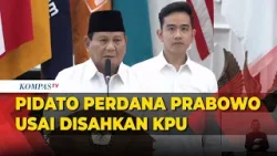 [FULL]] Pidato Perdana Prabowo-Gibran usai Sah Ditetapkan KPU jadi Pemenang Pilpres: Merdeka...