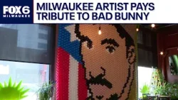 Bad Bunny Super Bowl halftime performance; Milwaukee artist pays tribute | FOX6 News Milwaukee