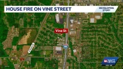 Jackson house fire under investigation after smoke and flames pour from Vine Street home