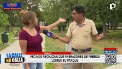Vecinos de Rímac rechazan que paseadores de perros ingresen a parque
