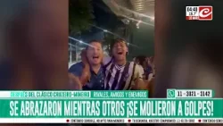 Después del clásico Cruzeiro - Mineiro se abrazaron mientras otros ¡se molieron a golpes!