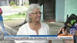 Olga Castañeda   Vacunación contra sarampión en distintos barrios de Paraná