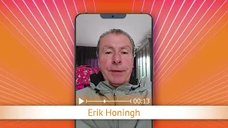 TV Oranje app video message - Erik Honingh