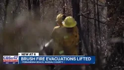 Лесной пожар в округе Нассау стал причиной эвакуации.