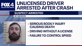 Unlicensed driver arrested after fatal multi-car crash