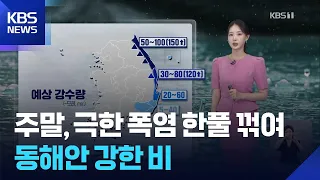 [Weather] Weekend, Extreme Heat Wave Eases… Heavy Rain on the East Coast / KBS 08/08/2026