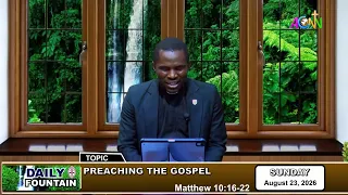 DAILY FOUNTAIN DEVOTIONAL FOR AUGUST 23, 2026 -  THE VEN. RAPHAEL ADERINWALE