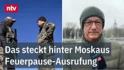 Ausgerufene Feuerpause verändert laut Korrespondent Munz nichts an der Ukraine-Front | ntv