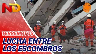 Cordoba Aid in Venezuela: Firefighters and Argo the Dog Work Through the Rubble