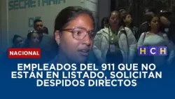 Empleados del 911 que no están en listado, solicitan despidos directos Empleados del 911 que no están en listado, solicitan despidos directos