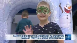 Fánkot is díszítettek a gyerek az Ugribugri Maskara Party-n a Grund Játszóházban