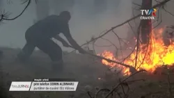 ARDE PĂDUREA DE LA BĂILE OLĂNEȘTI