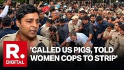 Constable Ankit Kasana Exposes Abuse & Provocation By Protesters During Congress Rally