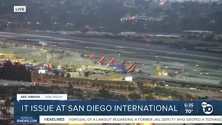 San Diego International airport undergoing IT outage impacting both terminals