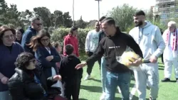 SSC Bari, calciatori in visita al Villaggio Berukha per gli auguri di Pasqua