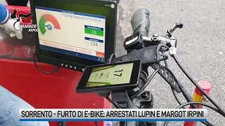 Furto di e-bike a Sorrento: presi Lupin e Margot irpini
