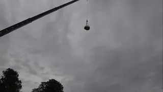 Durham Fair's annual giant pumpkin drop makes a big bang