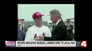 Saturday Throwback: Record-breaking baseball brings fame to local man