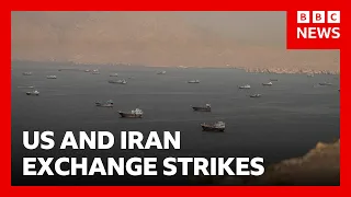 US and Iran exchange strikes and accuse each other of violating ceasefire | BBC News