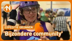 Beuken op rolschaatsen tijdens de Groningse roller derby | Expeditie Grunnen 28 februari
