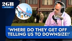 Minister Burke: 'Older Australians aren't downsizing enough' - Callers react! | 2GB Sydney