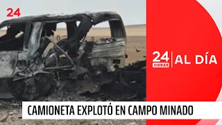 Pickup truck destroyed after entering minefield in Arica: investigation continues at the border