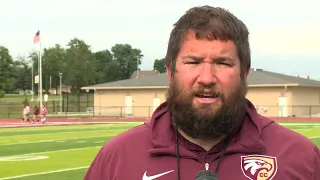 Brett Fox full interview at Columbia City Eagles football practice on 8/11/26
