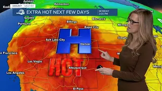 Extreme heat again Sunday before huge cool down next week