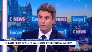 Gabriel Attal : «LFI met les jeunes en danger en les encourageant à participer à ces violences»