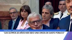 Milei tildó de 'orgía de gasto público' los últimos 20 años en Argentina